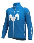 ALÉ Jachetă termoizolantă de ciclism - MOVISTAR 2021 WINTER - albastru deschis