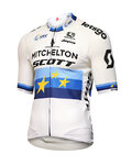 GIORDANA Tricou de ciclism cu mânecă scurtă - MITCHELTON-SCOTT '19 - albastru/alb