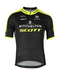 GIORDANA Tricou de ciclism cu mânecă scurtă - MITCHELTON-SCOTT '20 - negru/galben