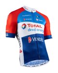 NALINI Tricou de ciclism cu mânecă scurtă - DIRECT ENERGIE 2020 - alb/albastru/roșu