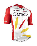 NALINI Tricou de ciclism cu mânecă scurtă - COFIDIS 2021 - alb/roșu