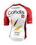 NALINI Tricou de ciclism cu mânecă scurtă - COFIDIS 2021 - alb/roșu