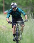 NALINI Tricou de ciclism cu mânecă lungă de vară - AIS HILL MTB - negru/verde