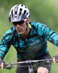 NALINI Tricou de ciclism cu mânecă lungă de vară - AIS HILL MTB - negru/verde
