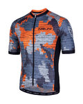 NALINI Tricou de ciclism cu mânecă scurtă - AIS CROSS 2.0 MTB - gri/portocaliu