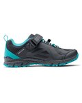 NORTHWAVE Pantofi de ciclism - ESCAPE EVO LADY - negru/turcoaz