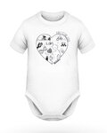 body copii - BABY CYCLING LOVER - alb