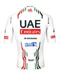 PISSEI Tricou de ciclism cu mânecă scurtă - UAE TEAM EMIRATES OFFICIAL 2024 - alb/roșu/negru