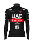 PISSEI Jachetă termoizolantă de ciclism - UAE TEAM EMIRATES 23 - alb/roșu/negru
