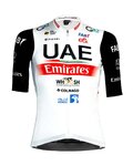 PISSEI Tricou de ciclism cu mânecă scurtă - UAE TEAM EMIRATES 23 - alb/roșu/negru