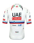 PISSEI Tricou de ciclism cu mânecă scurtă - UAE TEAM EMIRATES SLOVENIAN 2024 - alb/roșu