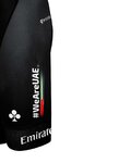 PISSEI Pantaloni scurți de ciclism cu bretele - UAE TEAM EMIRATES 2024 - negru