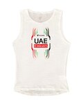 PISSEI Tricou de ciclism fără mâneci - UAE TEAM EMIRATES 2024 - alb