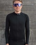 POC Tricou de cilism pentru iarnă cu mânecă lungă - THERMAL LITE  - negru