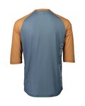 POC Tricou de ciclism cu mânecă scurtă - MTB PURE 3/4 - portocaliu/albastru