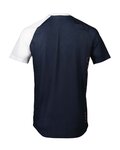 POC Tricou de ciclism cu mânecă scurtă - MTB PURE - alb/albastru