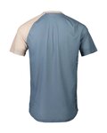 POC Tricou de ciclism cu mânecă scurtă - MTB PURE - bej/albastru