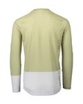 POC Tricou de ciclism cu mânecă lungă de vară - MTB PURE - verde/alb