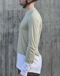 POC Tricou de ciclism cu mânecă lungă de vară - MTB PURE - verde/alb