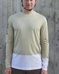 POC Tricou de ciclism cu mânecă lungă de vară - MTB PURE - verde/alb