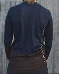 POC Tricou de ciclism cu mânecă lungă de vară - MTB PURE LADY - maro/albastru