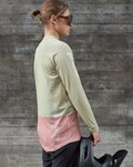 POC Tricou de ciclism cu mânecă lungă de vară - MTB PURE LADY - bej/roz
