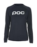 POC Tricou de ciclism cu mânecă lungă de vară - REFORM ENDURO LADY - negru