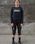 POC Tricou de ciclism cu mânecă lungă de vară - REFORM ENDURO LADY - negru
