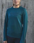 POC Tricou de ciclism cu mânecă lungă de vară - REFORM ENDURO LADY - verde