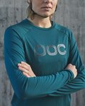 POC Tricou de ciclism cu mânecă lungă de vară - REFORM ENDURO LADY - albastru