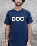 POC Tricou de ciclism cu mânecă scurtă - REFORM ENDURO - albastru