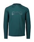 POC Tricou de ciclism cu mânecă lungă de vară - REFORM ENDURO  - verde