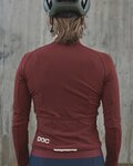 POC Tricou de cilism pentru iarnă cu mânecă lungă - AMBIENT THERMAL LADY - bordo