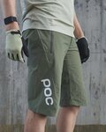 POC Pantaloni scurți de ciclism fără bretele - ESSENTIAL ENDURO - verde