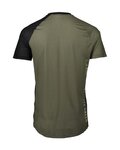 POC Tricou de ciclism cu mânecă scurtă - MTB PURE - negru/verde