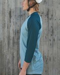 POC Tricou de ciclism cu mânecă scurtă - MTB PURE 3/4 LADY - albastru/albastru deschis