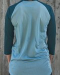 POC Tricou de ciclism cu mânecă scurtă - MTB PURE 3/4 LADY - albastru/albastru deschis