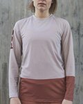 POC Tricou de ciclism cu mânecă lungă de vară - MTB PURE LADY - bej