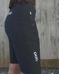 POC Pantaloni scurți de ciclism fără bretele - ESSENTIAL ENDURO W - negru