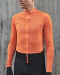 POC Tricou de ciclism cu mânecă lungă de vară - ESSENTIAL ROAD - portocaliu/negru
