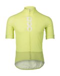 POC Tricou de ciclism cu mânecă scurtă - ESSENTIAL ROAD LOGO - galben