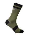 POC Șosete clasice de ciclism - LURE MTB - verde/negru