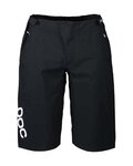 POC Pantaloni scurți de ciclism fără bretele - ESSENTIAL ENDURO - negru