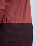 POC Tricou de ciclism cu mânecă lungă de vară - MTB PURE - maro/portocaliu