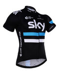 BONAVELO Tricou de ciclism cu mânecă scurtă - SKY 2016 KIDS - negru