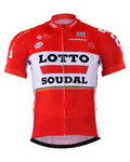 Tricou de ciclism cu mânecă scurtă - LOTTO 2017 - roșu/alb