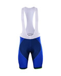 BONAVELO Pantaloni scurți de ciclism cu bretele - BAHRAIN MERIDA 2017 - albastru