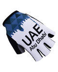 Mănuși de ciclism fără degete - UAE 2017 - albastru/alb