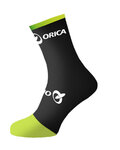 Șosete clasice de ciclism - ORICA 2017 - negru/verde