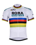 Tricou de ciclism cu mânecă scurtă - BORA UCI 2018 - multicolor/alb